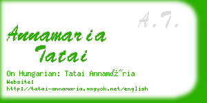 annamaria tatai business card